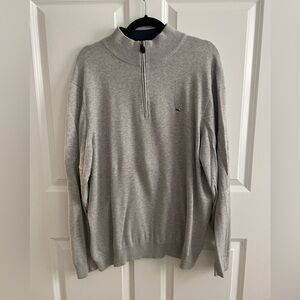 Vineyard Vines Men’s Quarter Zip - XL in gray